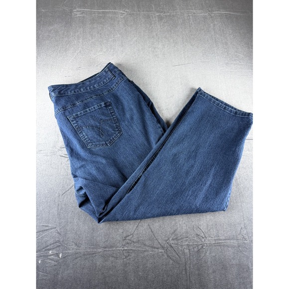 Just My Size Denim - Just My Size JMS Stretch Classic Denim Jeans 24W Short Wells Wash Blue JM163S